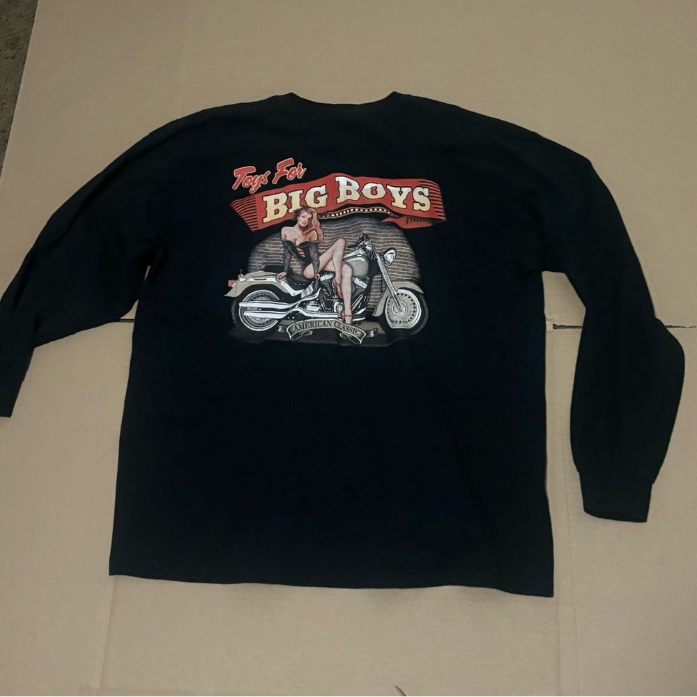 Toys For Big Boys Black Long Sleeve Shirt